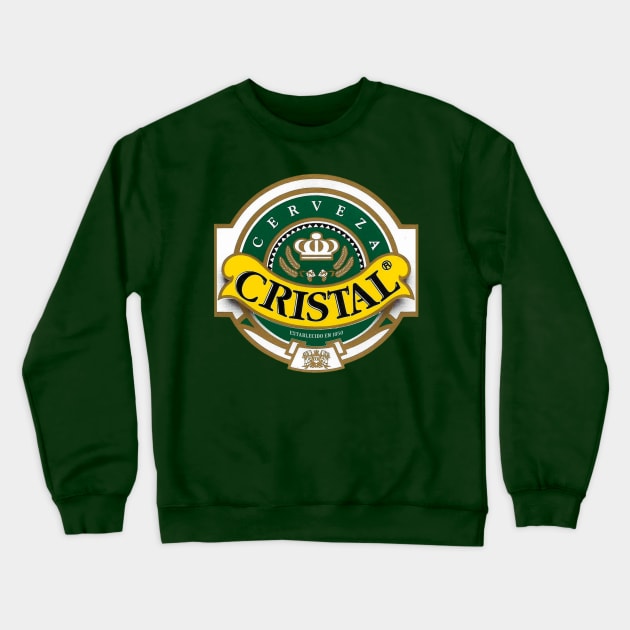 🍺 Cerveza Cristal 🍺 Crewneck Sweatshirt by INLE Designs